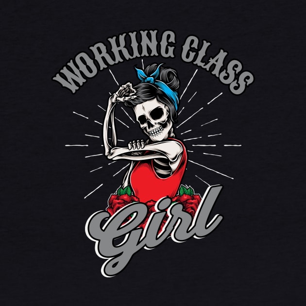 Working Class Girl Rockabilly Woman by Foxxy Merch